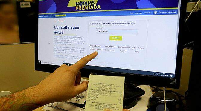 Nota MS Premiada: Dois moradores de Campo Grande levam R$ 50 mil cada