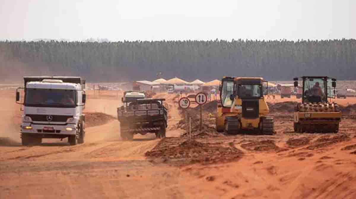 Canteiro de obras da Suzano