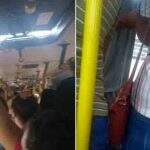 ‘Precisamos trabalhar e não temos opção’: passageiros enfrentam aglomeração em ônibus em Campo Grande