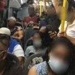 ‘Dá pra sentir o ar abafado’, diz passageiro com medo do coronavírus em ônibus lotado