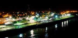 Orla do Rio Paraguai onde acontecerá o carnaval de Porto Murtinho. (Foto: Porto Murtinho Noticias)