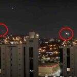 VÍDEO: Ovnis? Morador filma luzes estranhas no céu do Centro de Campo Grande