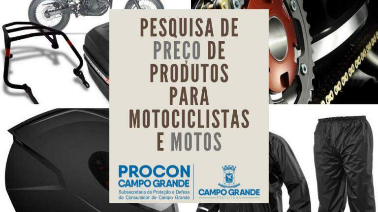 Procon encontra variação de até 188 % em preços de produtos para motociclistas