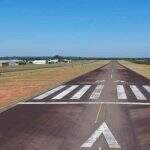 Empresa vai receber R$ 3,7 milhões para recapear pista do aeroporto de Coxim