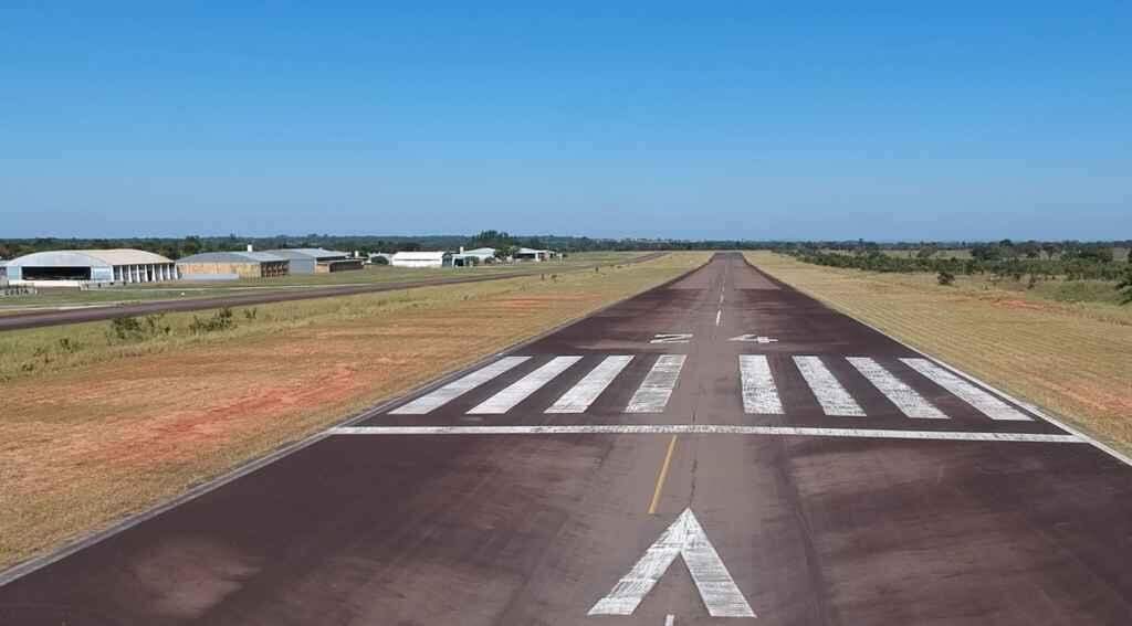 Recapeamento da pista de pouso do aeroporto de Coxim vai custar R$ 3,58 milhões