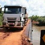 Após ser destruída por vândalos, ponte que serve para escoar soja é reconstruída em Campo Grande