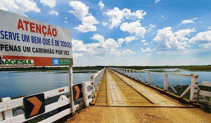 Começam obras na ponte do Rio Nabileque e ponte é interditada por 40 dias