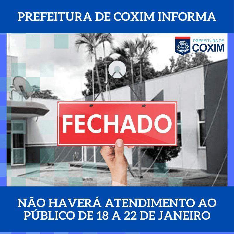 Após transição, prefeitura de Coxim fecha ‘para balanço’ por uma semana
