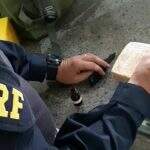 Passageiro de táxi é preso pela PRF com cocaína escondida em caixa de sapatos