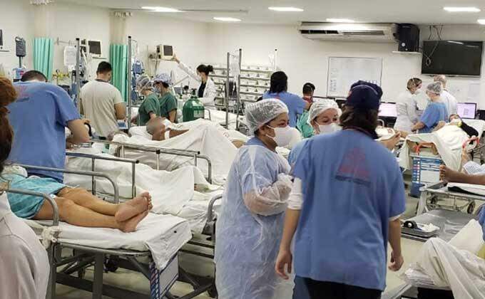 Com 13 pacientes aguardando CTI, Santa Casa está com pronto-socorro ‘abarrotado’