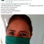 Psicóloga de MS usa recurso do Facebook e atende de graça durante pandemia de covid-19