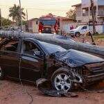 Com mais um acidente, Campo Grande soma nove postes derrubados no fim de semana
