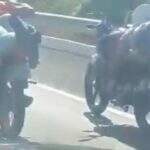VÍDEO: PRF flagra momento em que motociclistas fazem ‘racha’ na BR-262