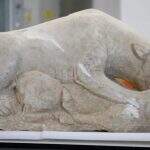 Espanhol se surpreende ao encontrar estátua de leoa de 2.500 anos.