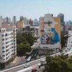 São Paulo ganha mural com tinta purificadora que equivale a 750 árvores