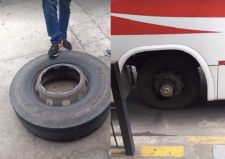 Ônibus que ‘perdeu’ a roda também foi reprovado em vistoria por problemas no freio e bancos