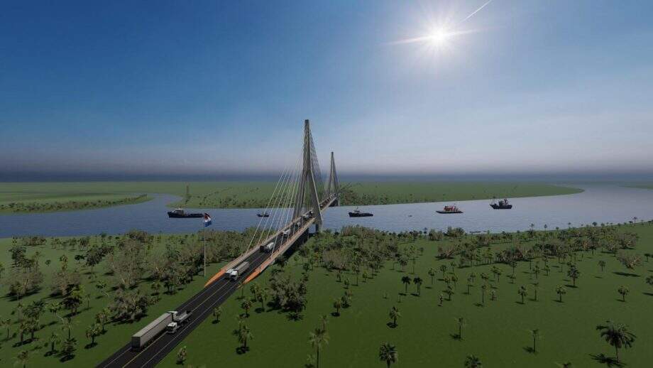 MS divulga fotos do projeto da ponte em Porto Murtinho e Verruck projeta ‘nova Paranaguá’