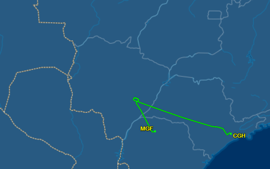 Aeronave que pousaria em Campo Grande é desviada para o Paraná após interdição de pista