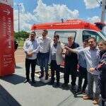 Prefeitura entrega nova ambulância e revitalização da base do Samu em Anhanduí