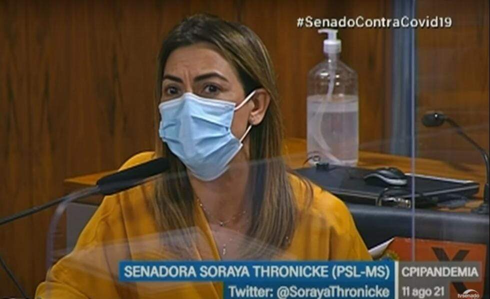 Na CPI da Covid, senadora de MS revela que teve problemas no fígado após usar Ivermectina