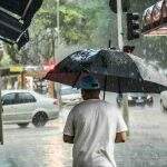 Domingo tem alerta para ‘chuvas intensas’ e ventos fortes em 41 cidades de MS