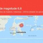Terremoto de 6,8 graus de magnitude abala leste da Indonésia