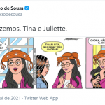 Juliette é homenageada com tirinha especial de Maurício de Souza