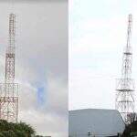 Você lembra? Após ter entortado com temporal, torre da rádio UFMS é consertada por R$ 270 mil
