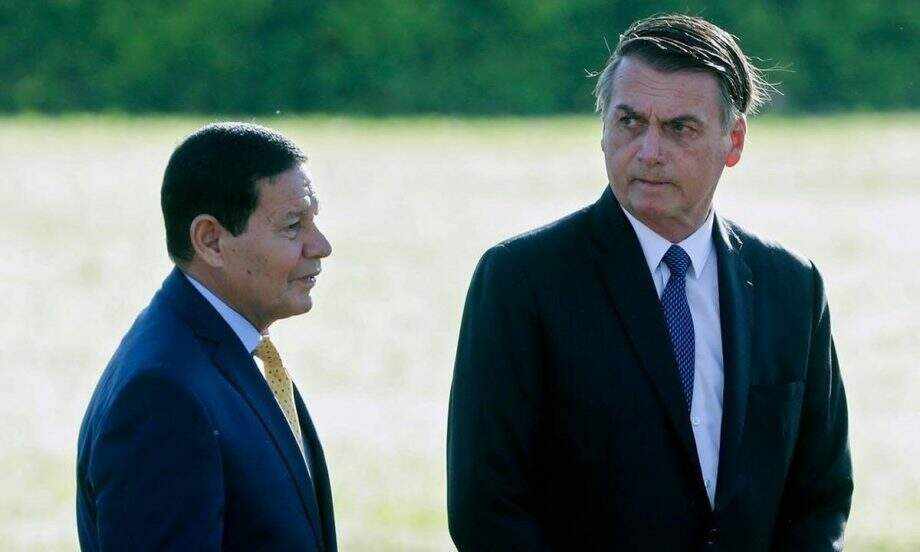 Vice-presidente Hamilton Murão e Presidente Jair Bolsonaro