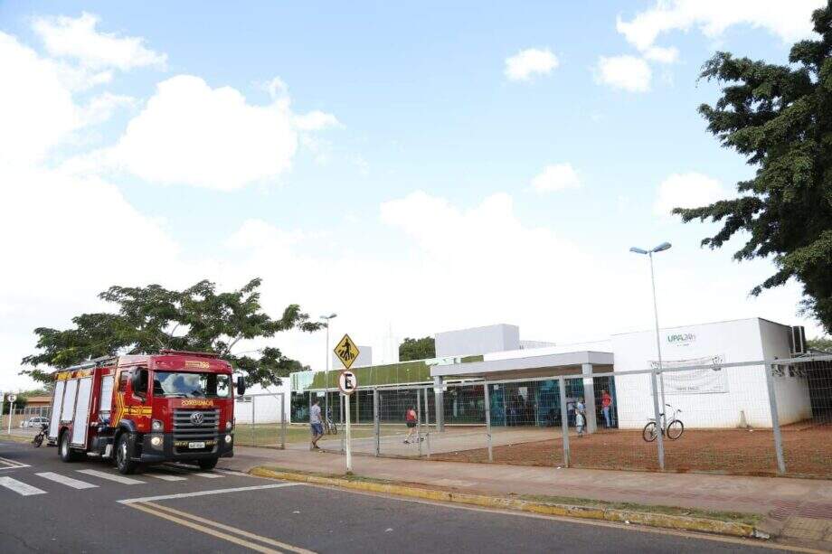 Bombeiros foram acionados na UPA Leblon nesta quarta-feira (29) | Foto: Marcos Ermínio/Jornal Midiamax