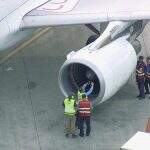 Susto: Avião com destino a Campo Grande volta ao aeroporto após colisão com pássaro