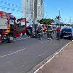 VÍDEO: Mulher desvia de veículo que invadiu faixa e capota carro na Antônio Maria Coelho