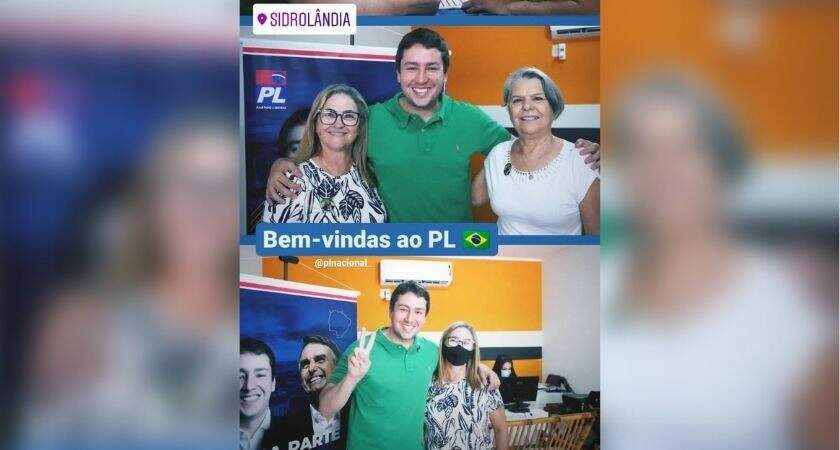 Deputado João Henrique Catan (PL) esteve em Sidrolândia para filiar interessados