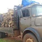 Caminhão com 19m³ de madeira ilegal é apreendido em Nova Alvorada do Sul