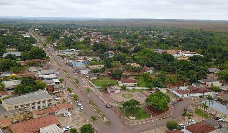 Foto aérea do município de Corguinho