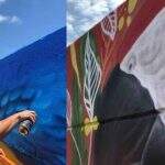 VÍDEO: Para Campo Grande toda ver, muralista se inspira na fauna regional ao colorir viaduto da UFMS