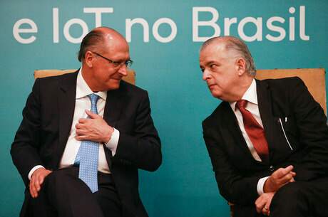 Ex-governador de São Paulo Geraldo Alckmin e ex-governador paulista Márcio França