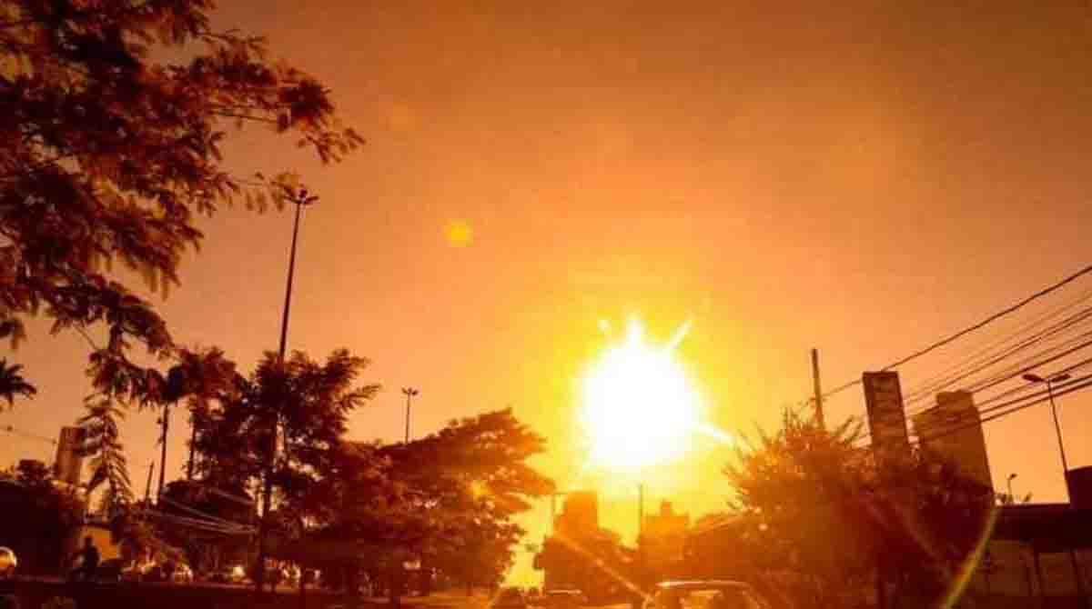Sol brilha forte em Campo Grande