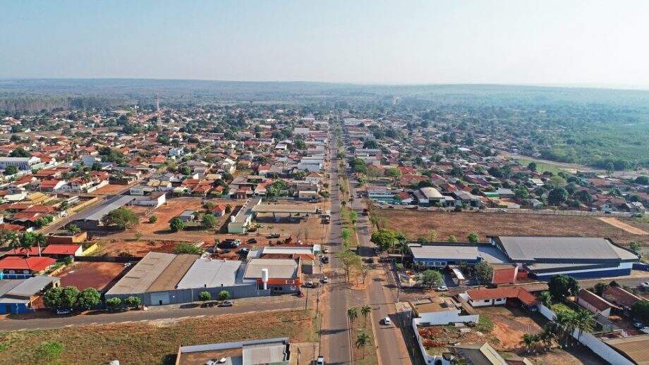 Foto aérea do município de Ribas do Rio Pardo