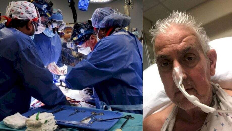 Homem que recebeu o transplante de coração