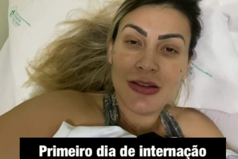 Andressa Urach segue internada