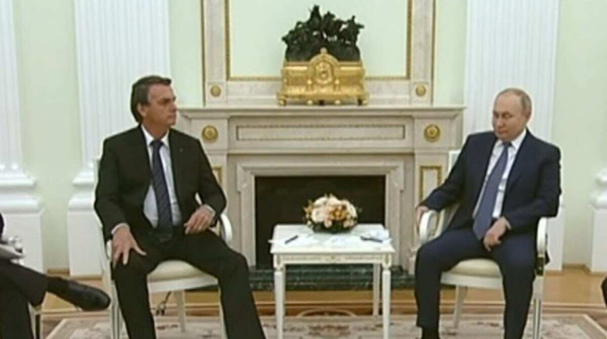 Presidente Jair Bolsonaro e Vladmir Putin