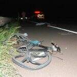 Ciclista morre atropelado por caminhonete na BR-267 em Bataguassu