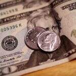 Dólar interrompe quedas e fecha praticamente estável