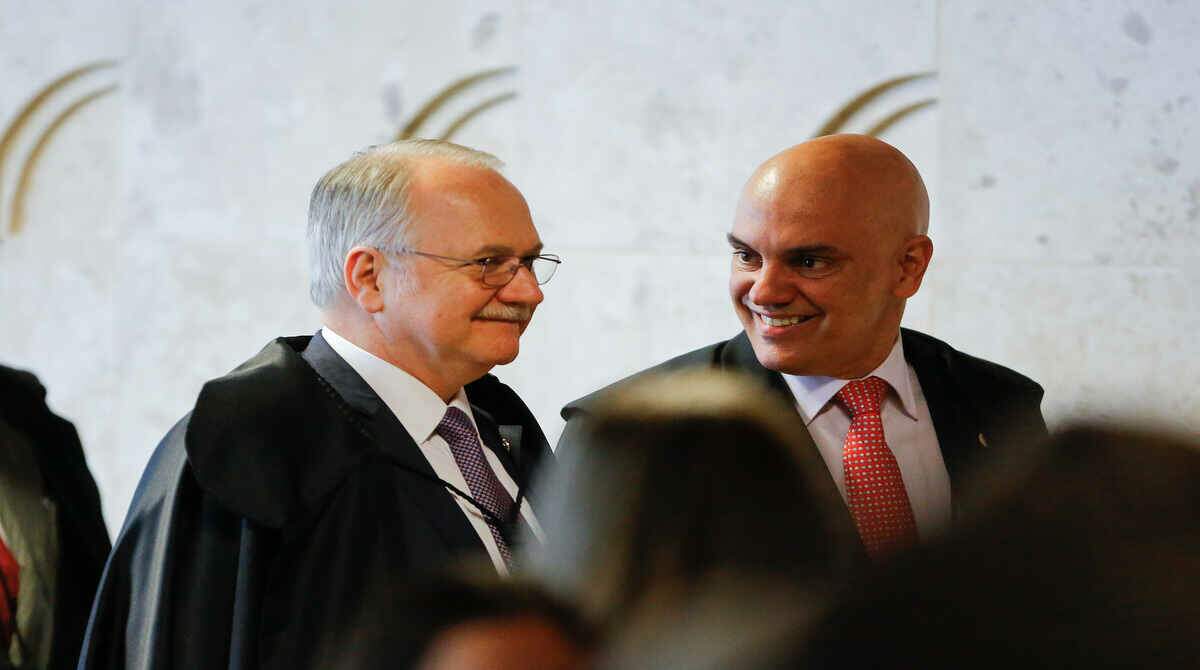 Moraes e Fachin deixam Planalto após reunião com Bolsonaro sem falar com imprensa