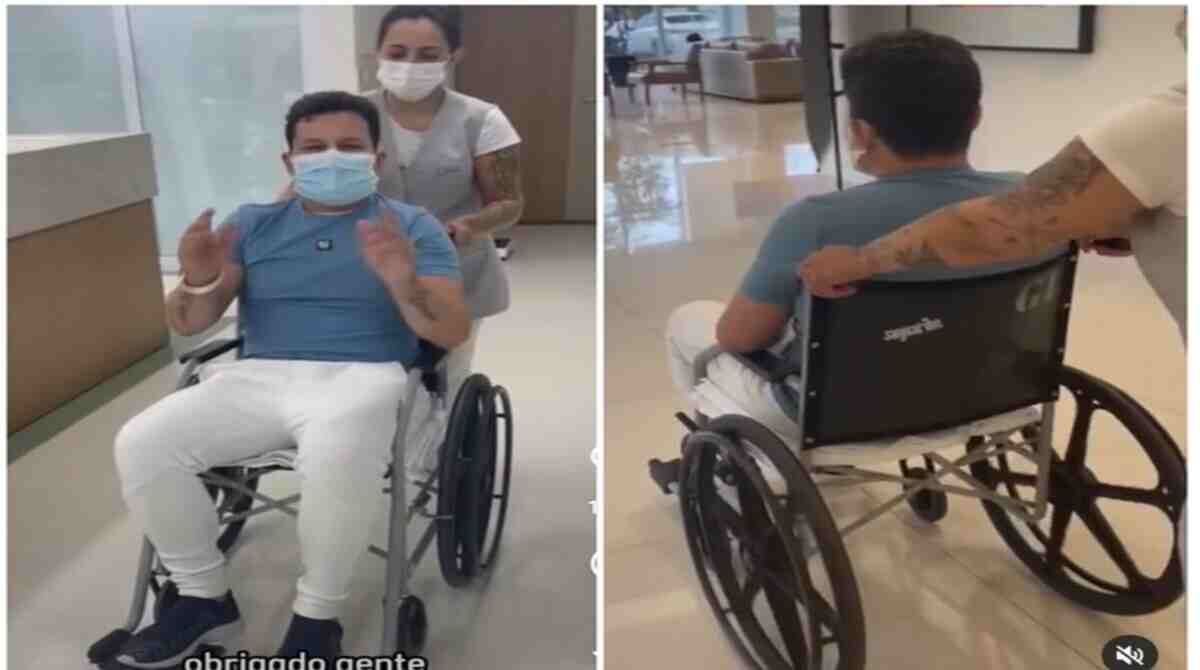 João Neto celebra alta de hospital após cirurgia: "Agora vou ficar de repouso em casa"