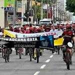 Ciclistas fazem pedalada em homenagem a colega assassinada a facadas em MS