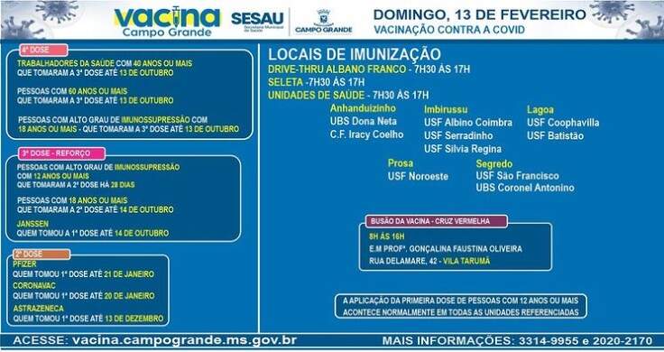 Calendário de vacinação para adultos e adolescentes