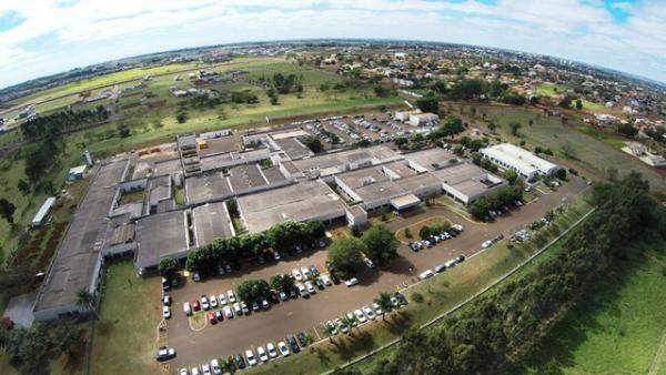 Vista aérea do Hospital da UFGD