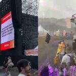 Lollapalooza 2022: Chuva forte interrompe sequência de shows no primeiro dia